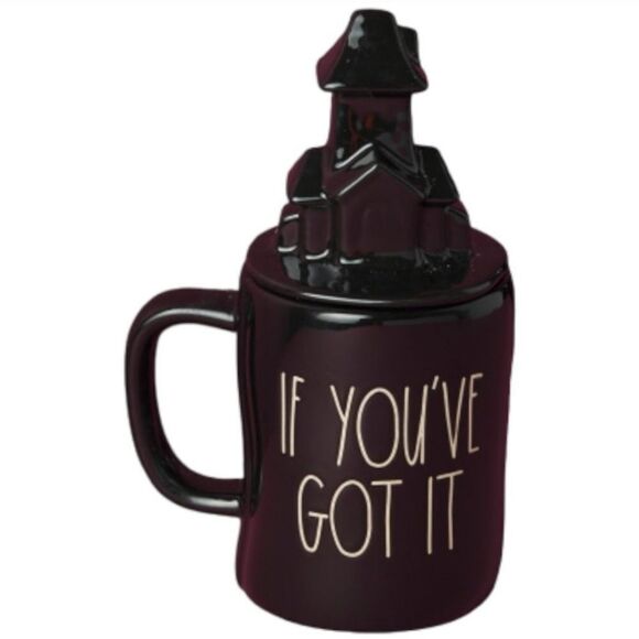 Rae Dunn If You Got It, Haunt It Mug with Topper - Picture 1 of 1